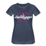 Hamburger Deern - Frauen Premium T-Shirt - Blau meliert