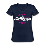 Hamburger Deern - Klassisches Frauen-T-Shirt mit V-Ausschnitt - Navy