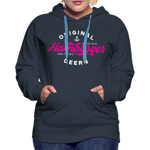 Hamburger Deern PINK - Frauen Premium Hoodie - Jeansblau