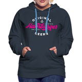 Hamburger Deern PINK - Frauen Premium Hoodie - Navy