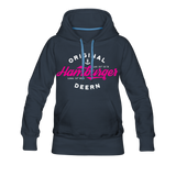 Hamburger Deern PINK - Frauen Premium Hoodie - Navy