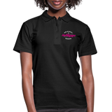 Hamburger Deern PINK - Frauen Polo Shirt - Schwarz