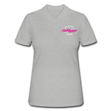 Hamburger Deern PINK - Frauen Polo Shirt - Grau meliert