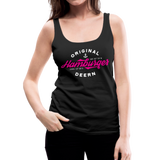 Hamburger Deern PINK - Frauen Premium Tank Top - Schwarz