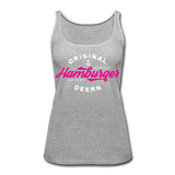 Hamburger Deern PINK - Frauen Premium Tank Top - Grau meliert