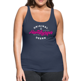 Hamburger Deern PINK - Frauen Premium Tank Top - Navy