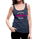 Hamburger Deern PINK - Frauen Premium Tank Top - Navy