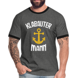 KlabauterMANN - Männer Kontrast-T-Shirt - Anthrazit/Schwarz