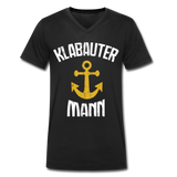 KlabauterMANN  - Männer Bio-T-Shirt mit V-Ausschnitt von Stanley & Stella - Schwarz