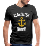 KlabauterMANN  - Männer Bio-T-Shirt mit V-Ausschnitt von Stanley & Stella - Schwarz