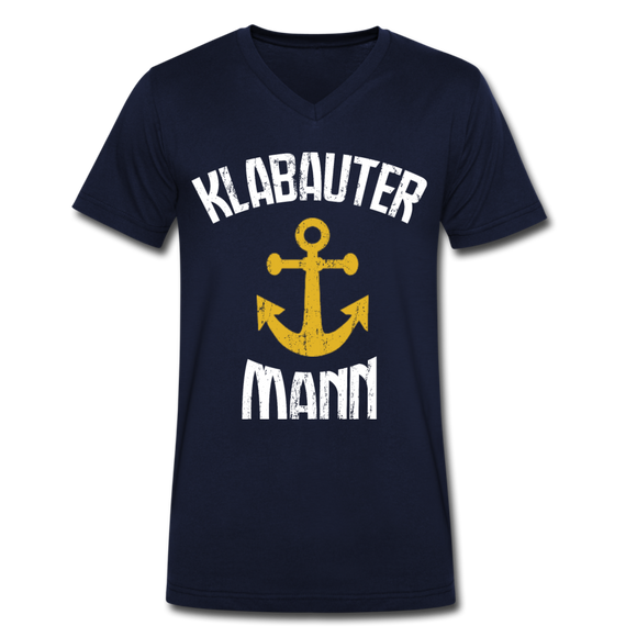 KlabauterMANN  - Männer Bio-T-Shirt mit V-Ausschnitt von Stanley & Stella - Navy