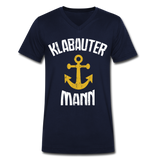 KlabauterMANN  - Männer Bio-T-Shirt mit V-Ausschnitt von Stanley & Stella - Navy