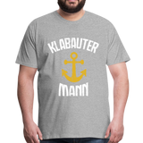 KlabauterMANN  - Männer Premium T-Shirt - Grau meliert