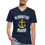 KlabauterMANN - Klassisches Männer-T-Shirt mit V-Ausschnitt - Navy