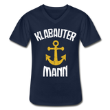 KlabauterMANN - Klassisches Männer-T-Shirt mit V-Ausschnitt - Navy