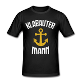 KlabauterMANN - Männer Slim Fit T-Shirt - Schwarz