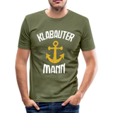 KlabauterMANN - Männer Slim Fit T-Shirt - khaki Grün