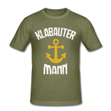 KlabauterMANN - Männer Slim Fit T-Shirt - khaki Grün