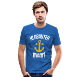 KlabauterMANN - Männer Slim Fit T-Shirt - Königsblau