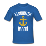 KlabauterMANN - Männer Slim Fit T-Shirt - Königsblau