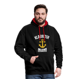 KlabauterMANN - Kontrast-Hoodie - Schwarz/Rot