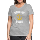 KlabauterFRAU - Frauen Premium T-Shirt - Grau meliert