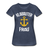 KlabauterFRAU - Frauen Premium T-Shirt - Blau meliert