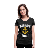 KlabauterFRAU - Frauen Bio-T-Shirt mit V-Ausschnitt von Stanley & Stella - Schwarz