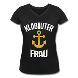 KlabauterFRAU - Frauen Bio-T-Shirt mit V-Ausschnitt von Stanley & Stella - Schwarz