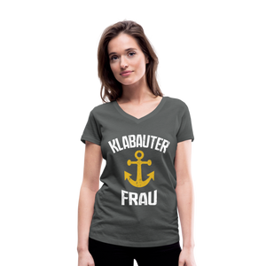 KlabauterFRAU - Frauen Bio-T-Shirt mit V-Ausschnitt von Stanley & Stella - Schwarz