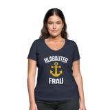 KlabauterFRAU - Frauen Bio-T-Shirt mit V-Ausschnitt von Stanley & Stella - Navy