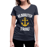 KlabauterFRAU - Frauen Bio-T-Shirt mit V-Ausschnitt von Stanley & Stella - Navy