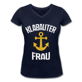 KlabauterFRAU - Frauen Bio-T-Shirt mit V-Ausschnitt von Stanley & Stella - Navy