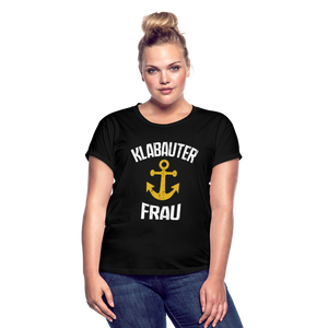 KlabauterFRAU - Frauen Oversize T-Shirt - Denim meliert