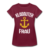 KlabauterFRAU - Frauen Oversize T-Shirt - Bordeaux