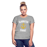 KlabauterFRAU - Frauen Oversize T-Shirt - Grau meliert