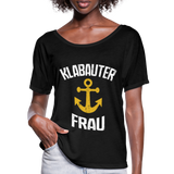 KlabauterFRAU - Frauen T-Shirt mit Fledermausärmeln von Bella + Canvas - Schwarz