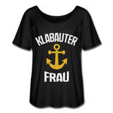 KlabauterFRAU - Frauen T-Shirt mit Fledermausärmeln von Bella + Canvas - Schwarz