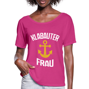 KlabauterFRAU - Frauen T-Shirt mit Fledermausärmeln von Bella + Canvas - Anthrazit