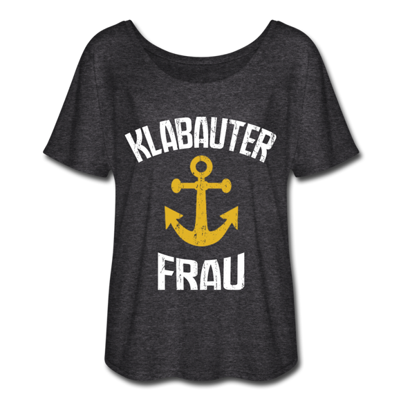 KlabauterFRAU - Frauen T-Shirt mit Fledermausärmeln von Bella + Canvas - Anthrazit