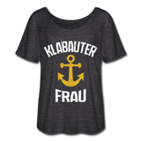 KlabauterFRAU - Frauen T-Shirt mit Fledermausärmeln von Bella + Canvas - Anthrazit