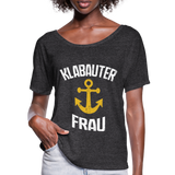 KlabauterFRAU - Frauen T-Shirt mit Fledermausärmeln von Bella + Canvas - Anthrazit