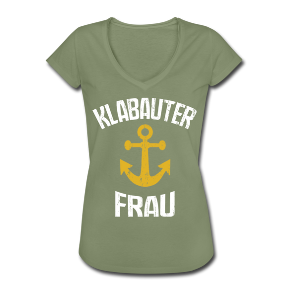 KlabauterFRAU - Frauen Vintage T-Shirt - Oliv