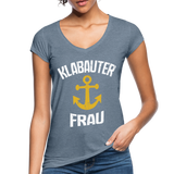 KlabauterFRAU - Frauen Vintage T-Shirt - Vintage Denim