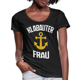 KlabauterFRAU - Frauen T-Shirt mit U-Ausschnitt - Schwarz