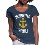 KlabauterFRAU - Frauen T-Shirt mit U-Ausschnitt - Navy