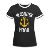 KlabauterFRAU - Frauen Kontrast-T-Shirt - Schwarz/Weiß