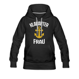 KlabauterFRAU - Frauen Premium Hoodie - Schwarz