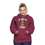 KlabauterFRAU - Frauen Premium Hoodie - Bordeaux