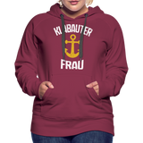 KlabauterFRAU - Frauen Premium Hoodie - Bordeaux